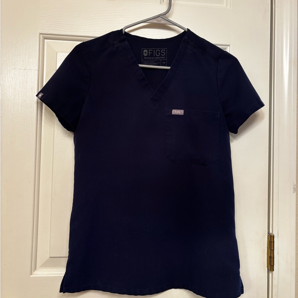Figs navy Blue V-Neck Scrub Top and xxsp joggers